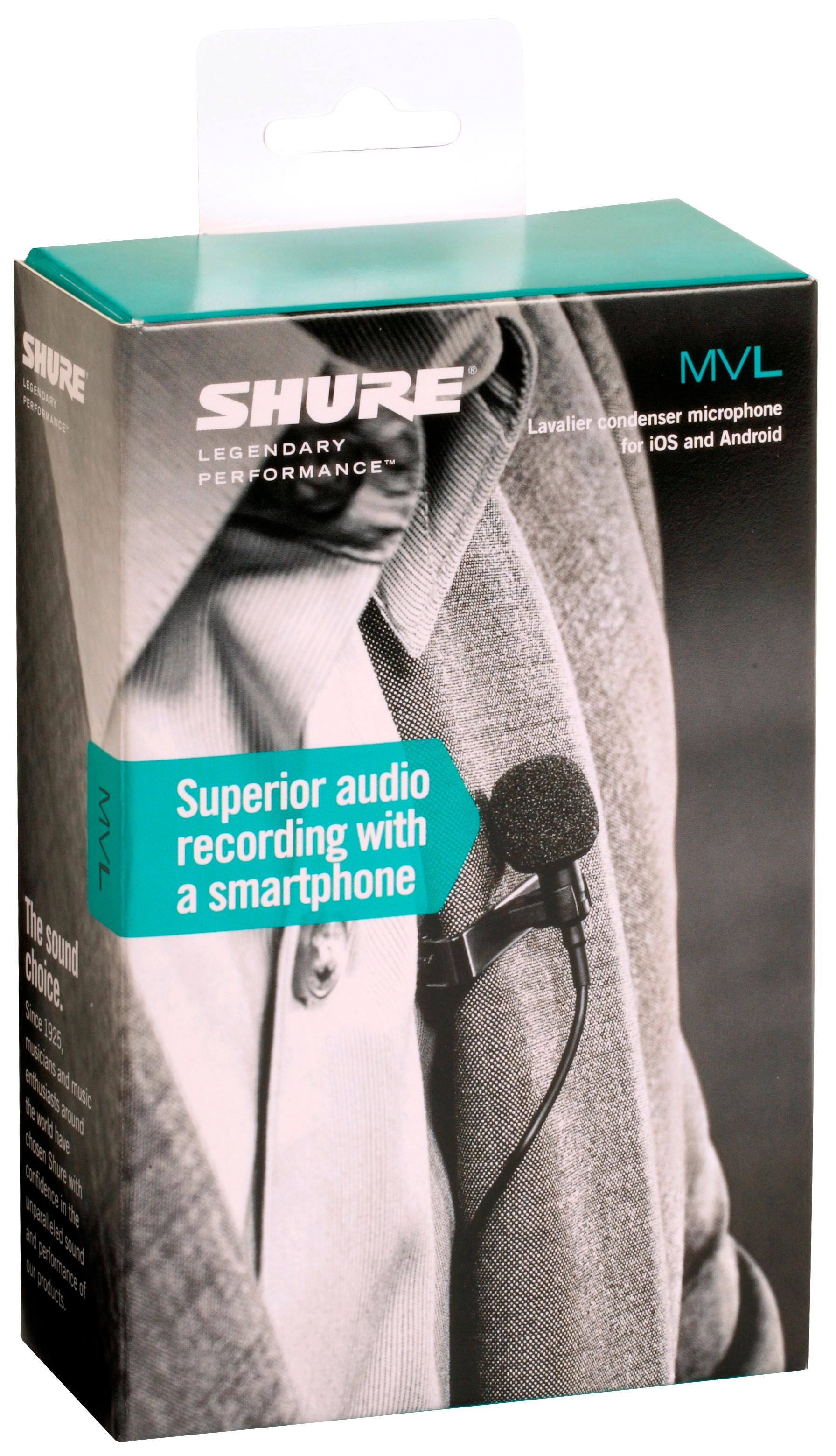Shure MVL Omnidirectional Condenser Lavalier Microphone [1/