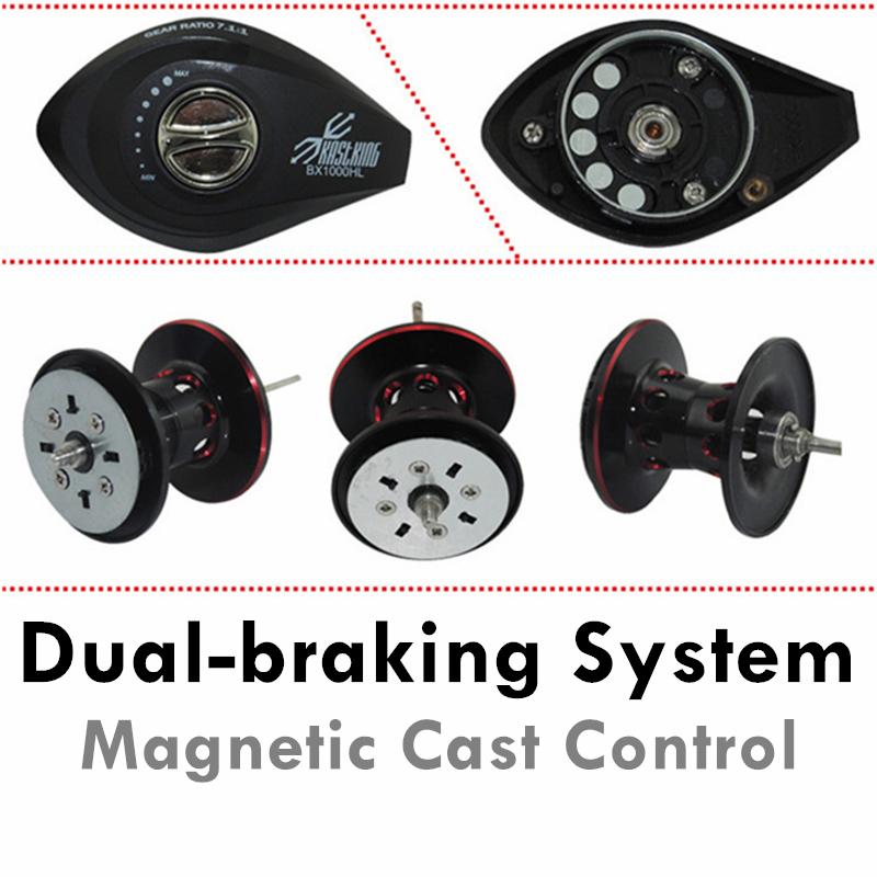 Kastking BX1000 Low Profile Baitcasting Reel 12+1 Ball