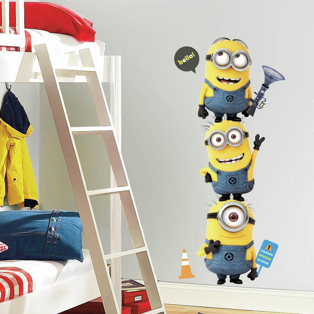Roommates Rmk2081Gm Despicable Me 2 Minions Giant Peel And Stick Giant Wall Decals