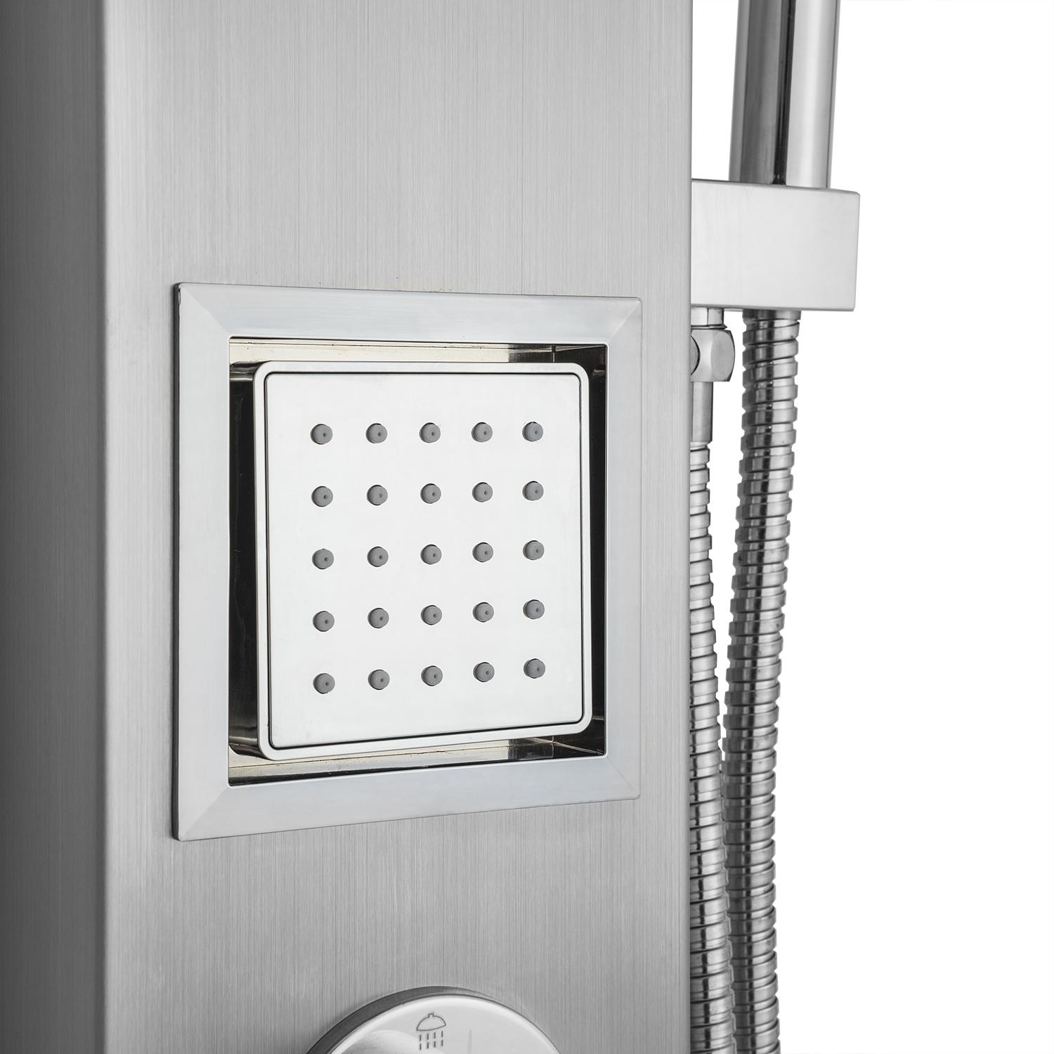 AKDY JX9000 39" Easy Connect Wall Mount Stainless Steel Rainfall Style