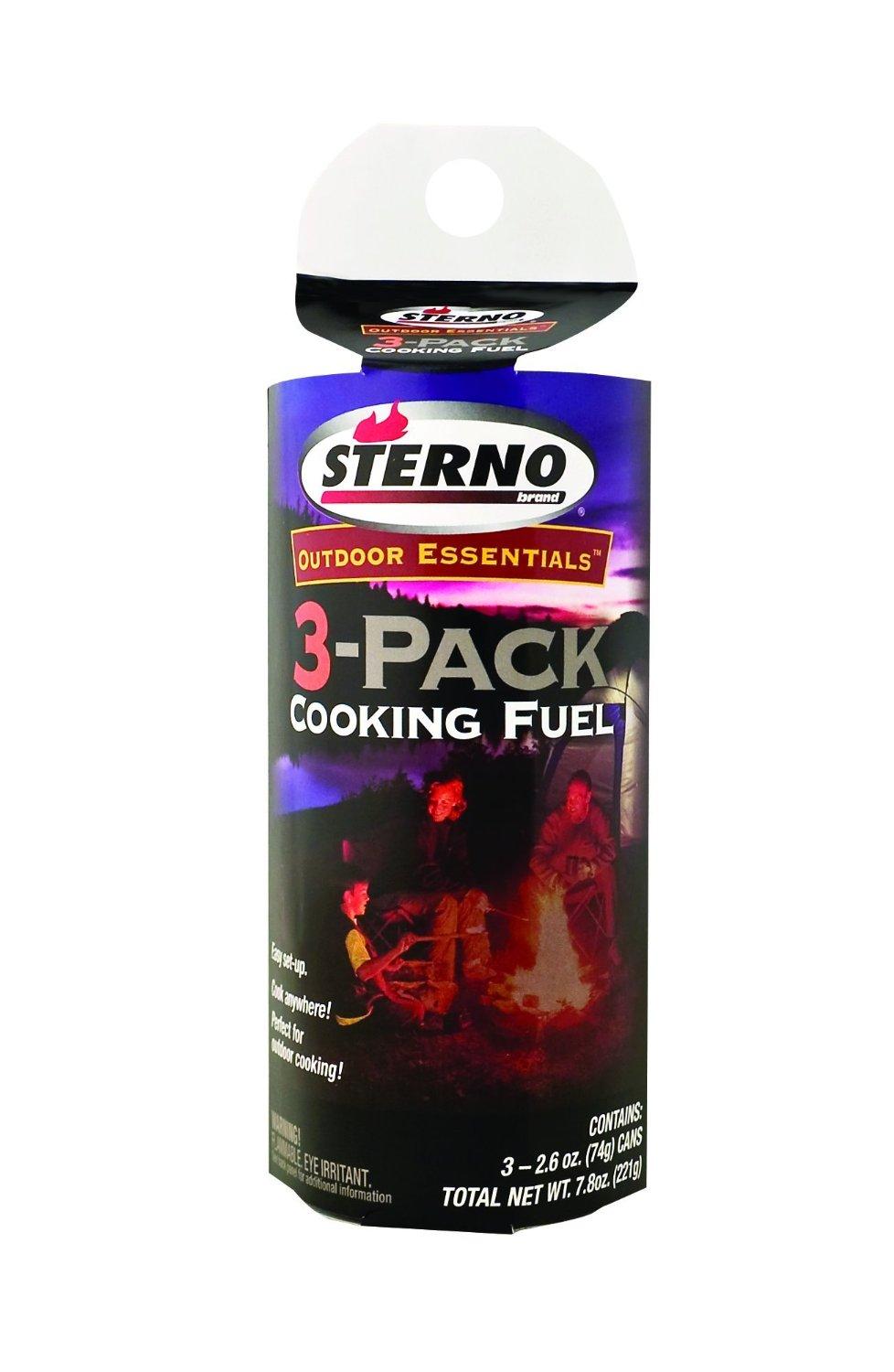 Sterno 2.6Ounce Outdoor Cooking Fuel, 3Pack Chaffing
