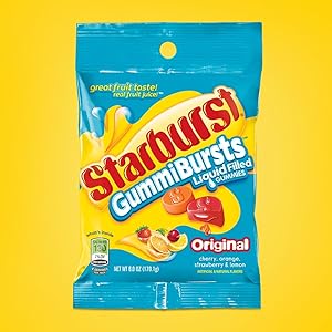 Bag of Starburst GummiBursts - Liquid Filled Gummy Candies.