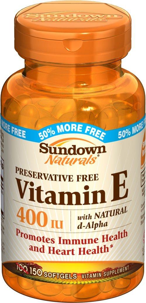 Sundown Naturals Vitamin E DAlpha Water Soluble Supplement