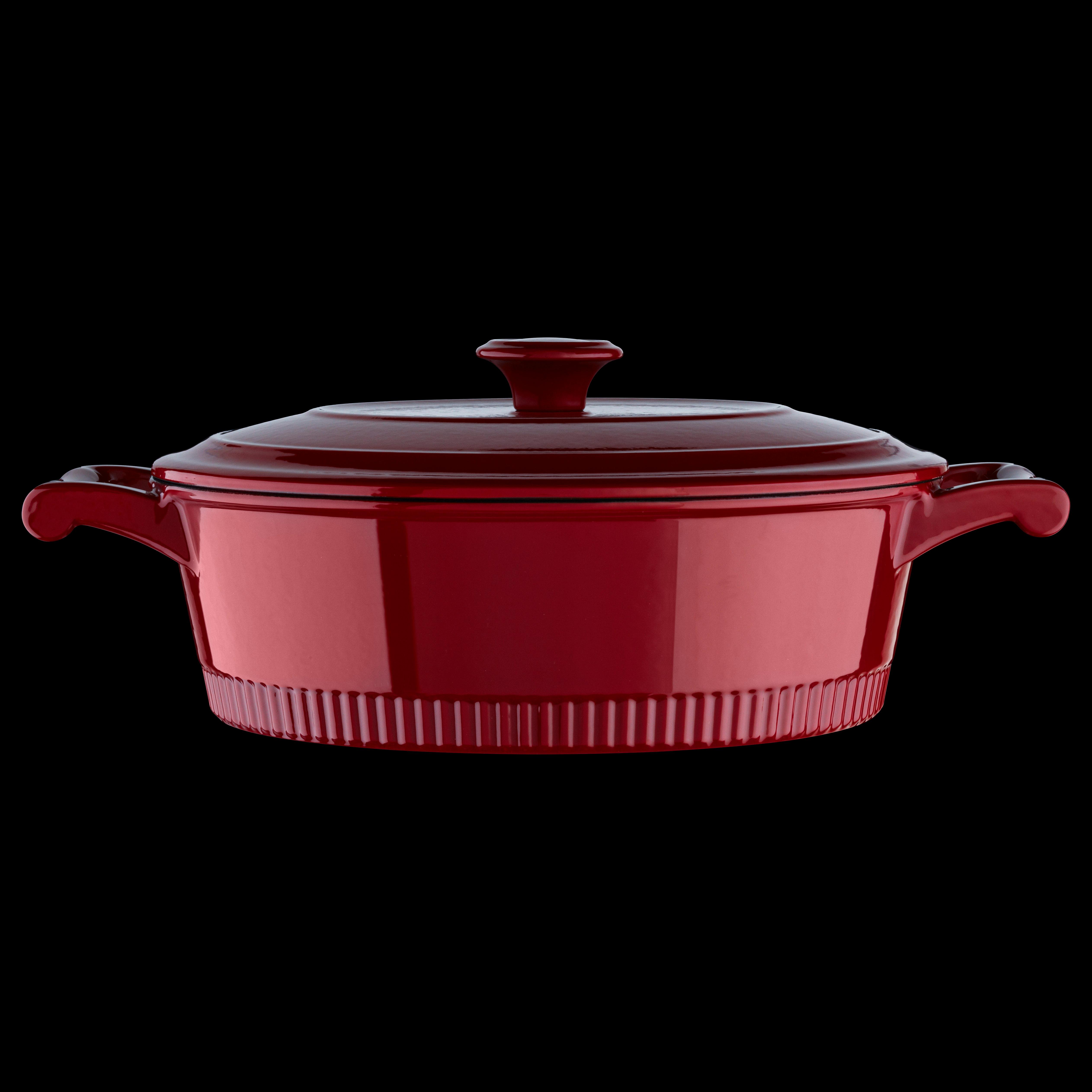 KitchenAid KCTI60CRMY Traditional Cast Iron Casserole