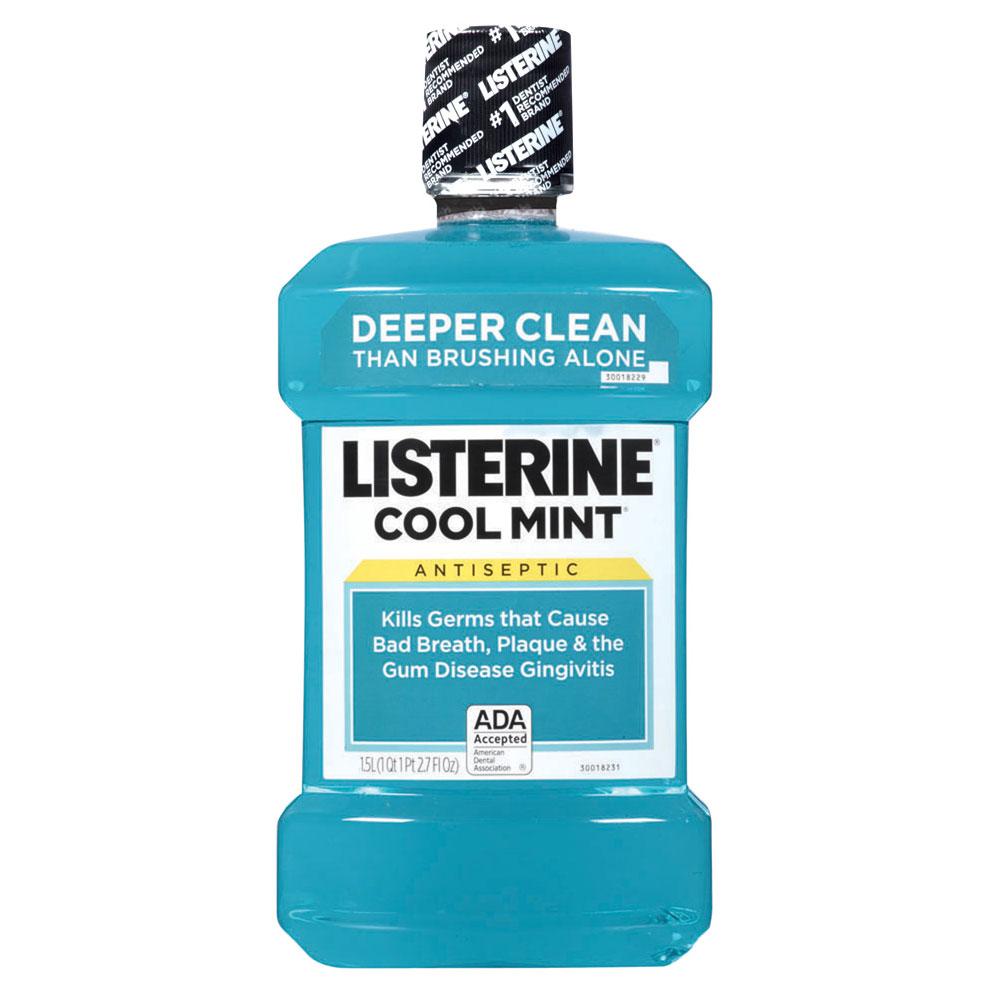 Listerine Antiseptic Mouthwash, Cool Mint, 1.5 lit Beauty