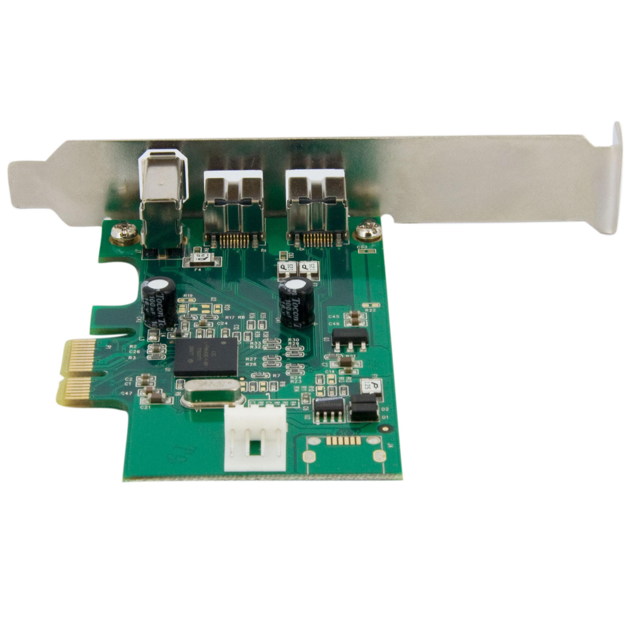 3 Port 2b 1a 1394 PCI Express FireWire Card