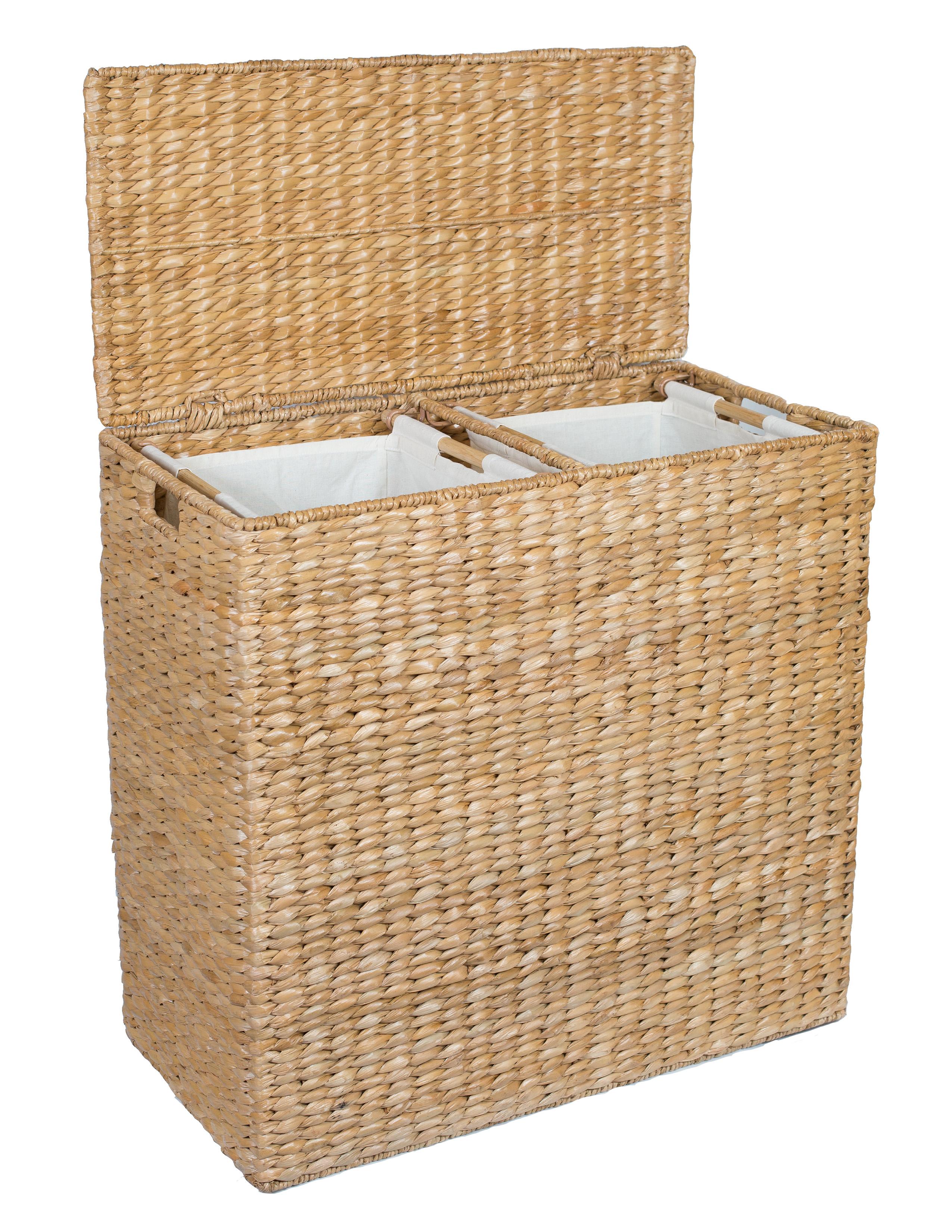 hamper, laundry hamper, clothes hamper, seagrass hamper, wicker hamper