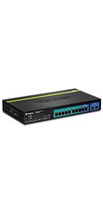 10-Port Gigabit Web Smart PoE+ Switch