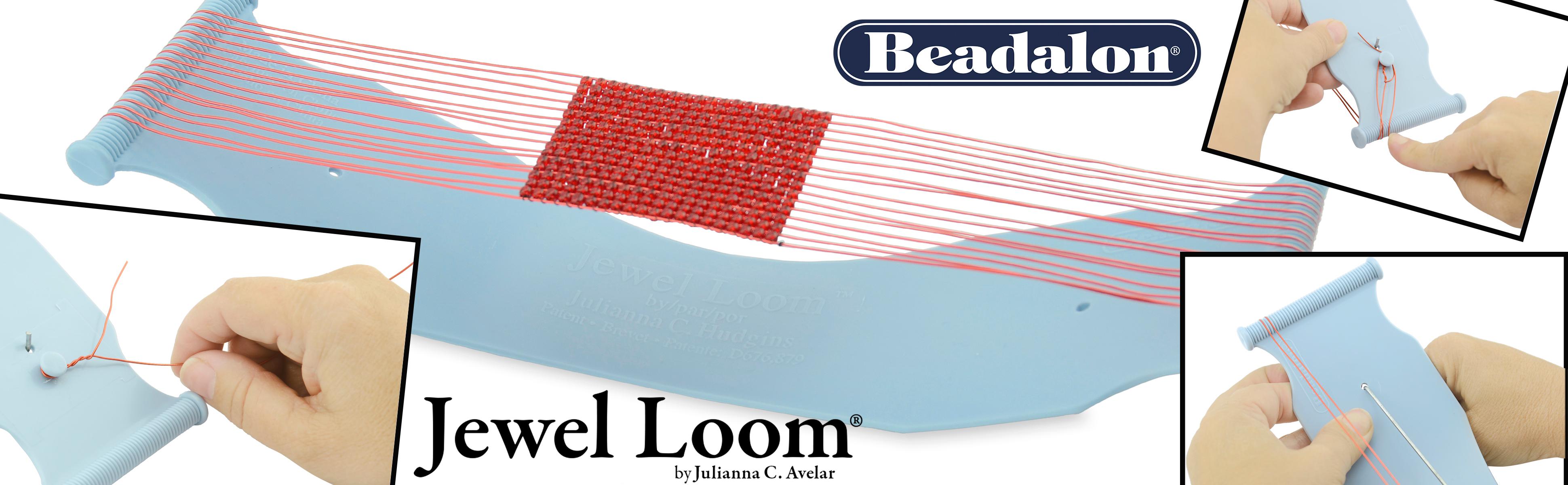 Beadalon Jewel Loom Kit Beading Loom, Needle, Threader, Pouch