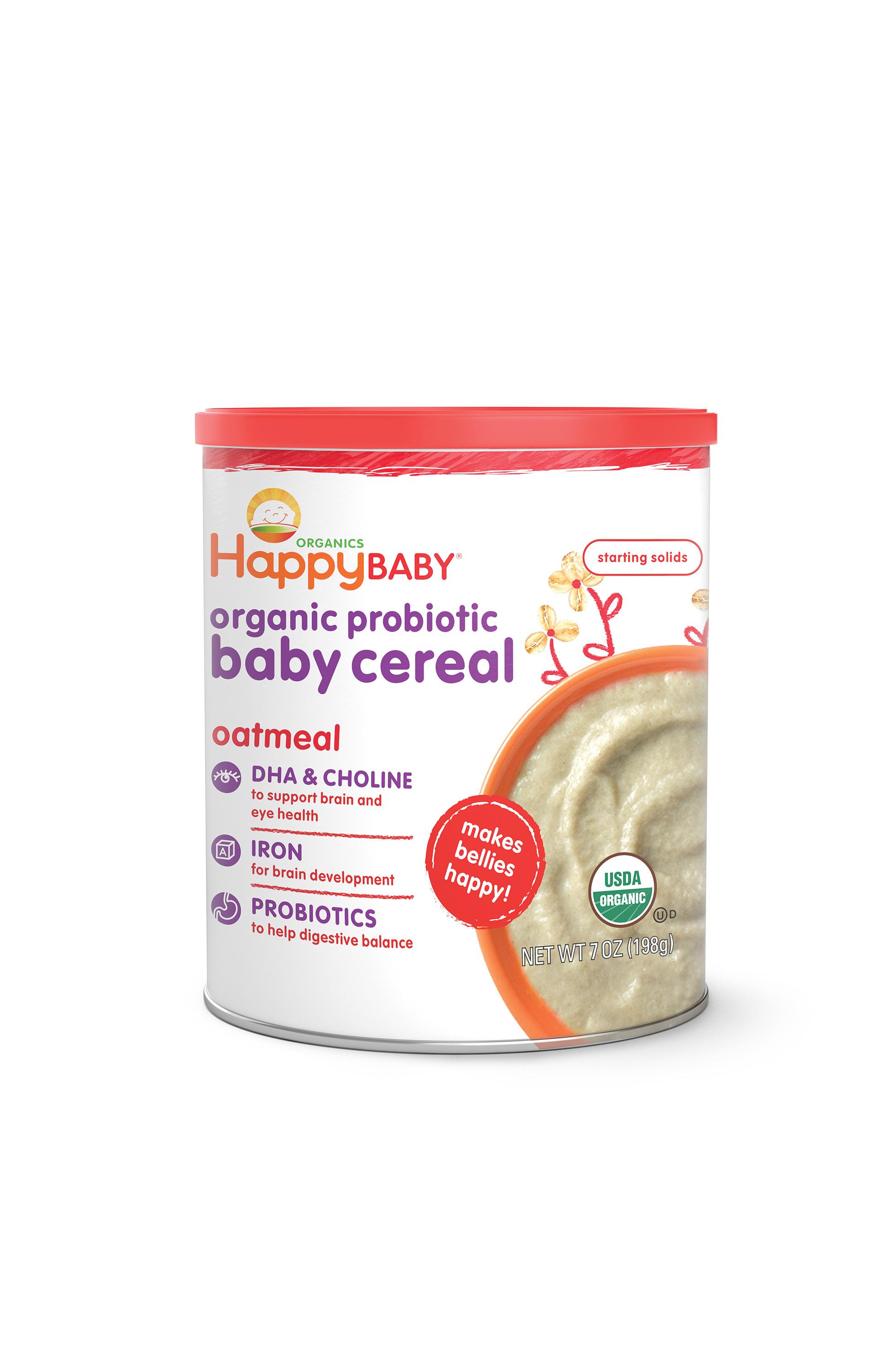 Happy Baby Organic Probiotic Baby Cereal with DHA