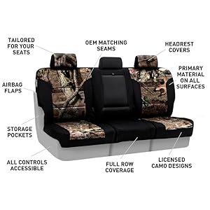 Coverking, camo, camouflage, hunting, outdoors, custom seat cover