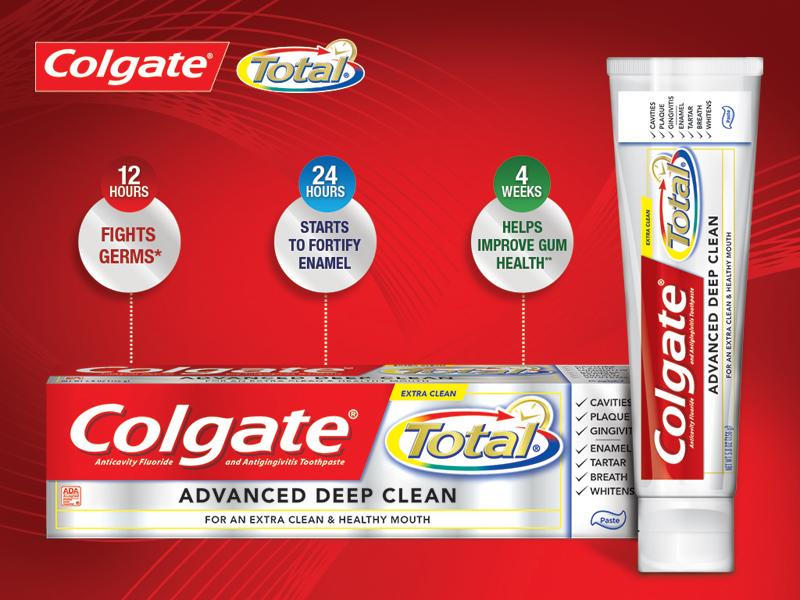 Amazon.com: Colgate Total Advanced Deep Clean Toothpaste, 5.8 ...