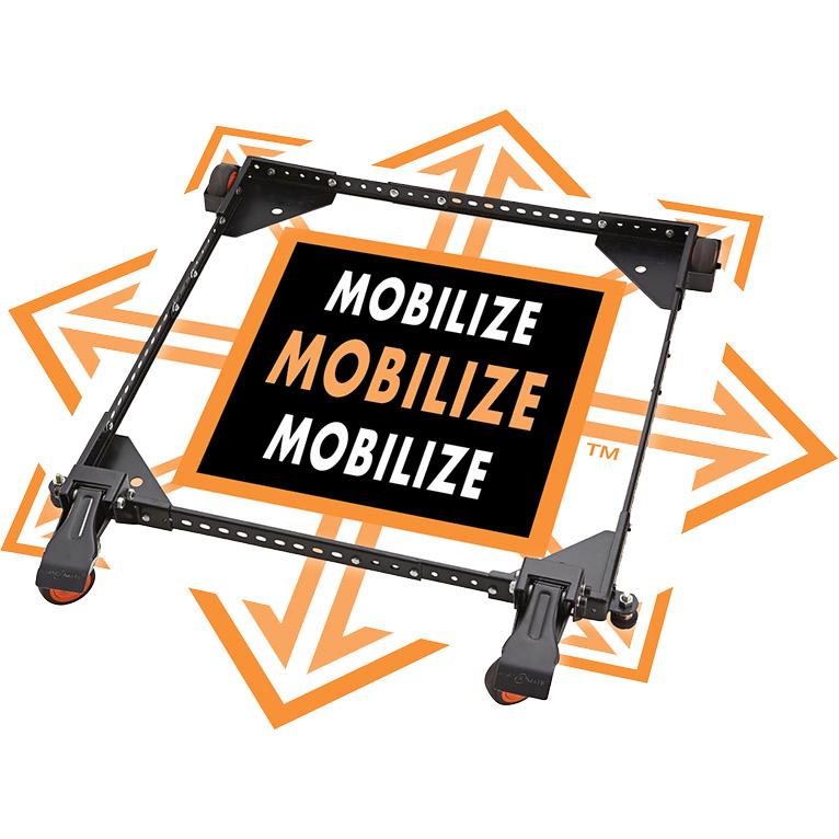 Heavy Duty Universal Mobile Base Portamate PM2500. A Tough, Fully