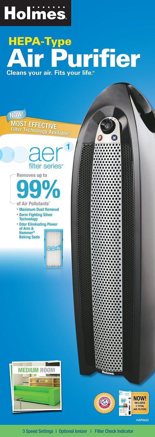 Holmes HAP9422NUA aer1 HEPAType Tower Air Purifier