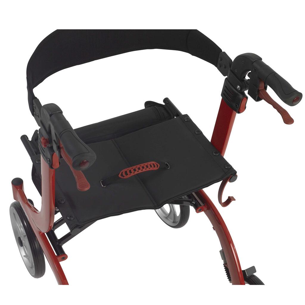 Drive Medical Nitro Euro Style Red Rollator Walker, Red