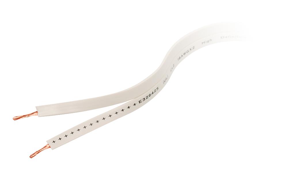 SIIG 16Gauge UL CL2rated Flat Speaker Wire for Under Carpet and Behind Baseboard