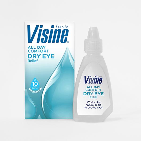 Visine Tears Lubricant Eye Drops Long Lasting Dry Eye