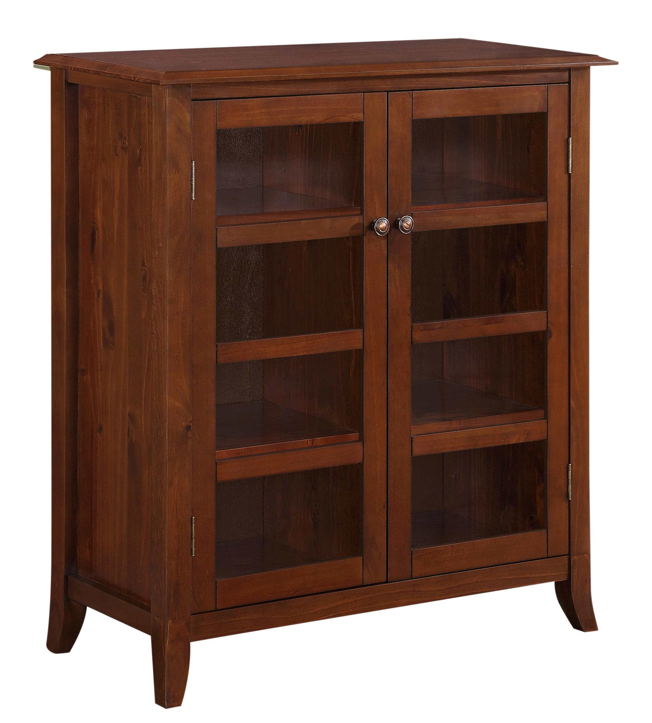 Simpli Home Devon Medium Storage Medium Mahogany