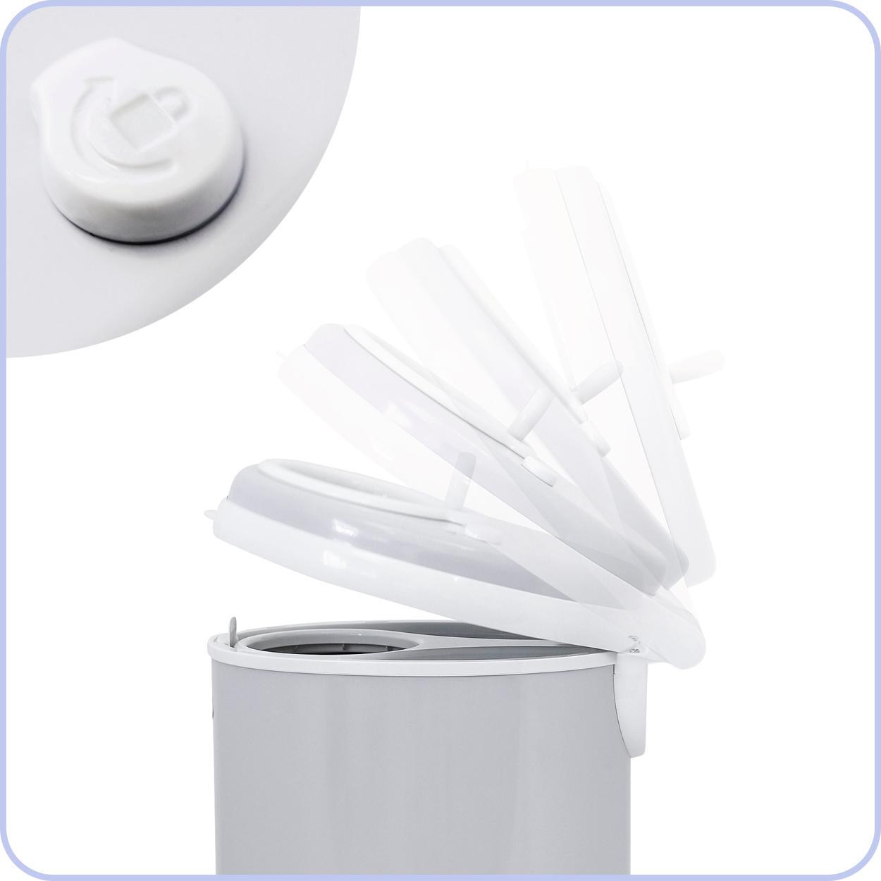 Ubbi Steel Diaper Pail, White Uppi Diaper Pail Baby