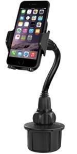long cup holder mount smart phone car