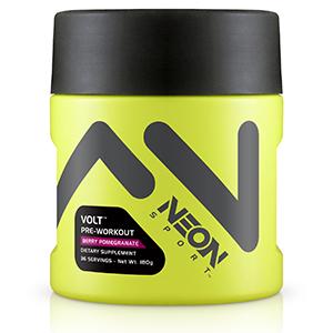 neon sport volt preworkout beta alanine supplement workout gym exercise