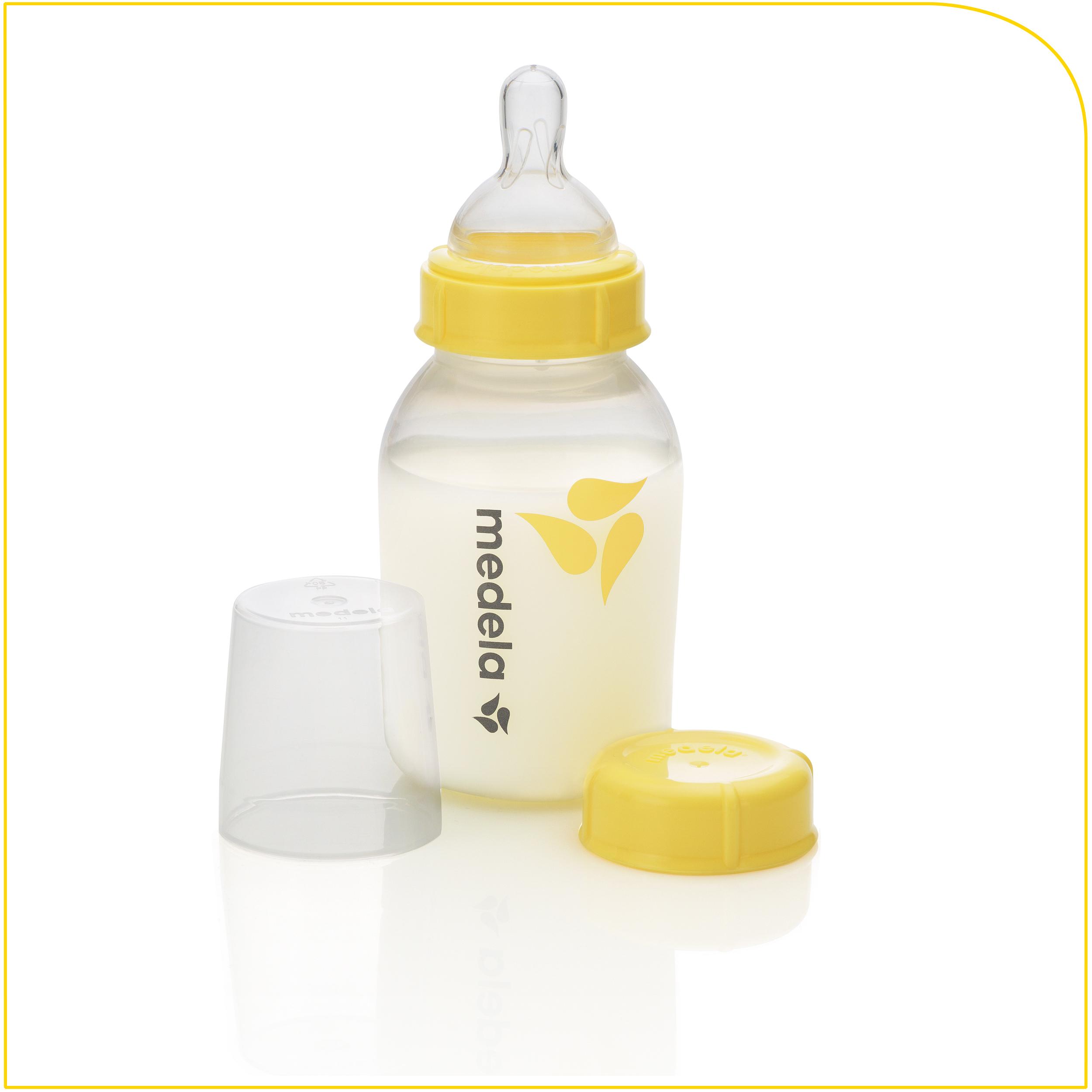 Medela 3 Piece Wide Base Slow Flow Nipple, 04 Months Baby Bottle Nipples Baby