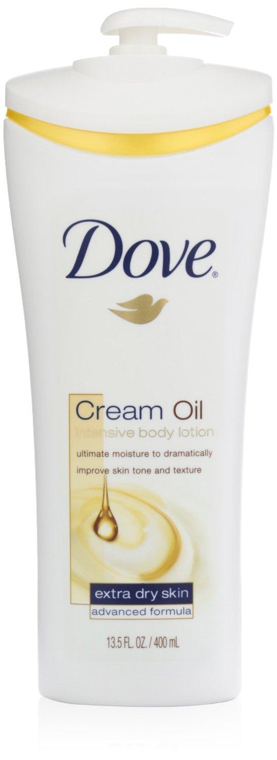Dove Body Lotion, Cream Oil Intensive, 13.5 Ounce (Pack of