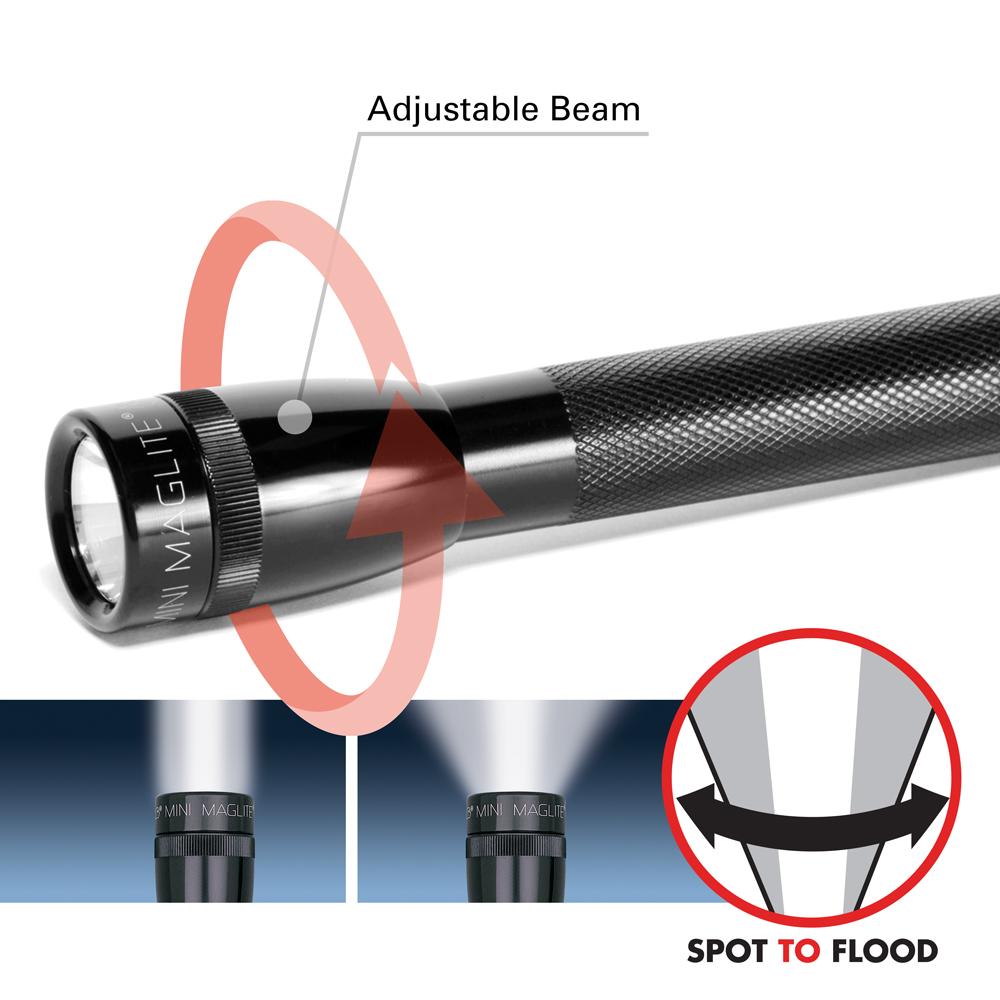 Maglite Mini Incandescent 2Cell AA Flashlight, Red Mag Lites