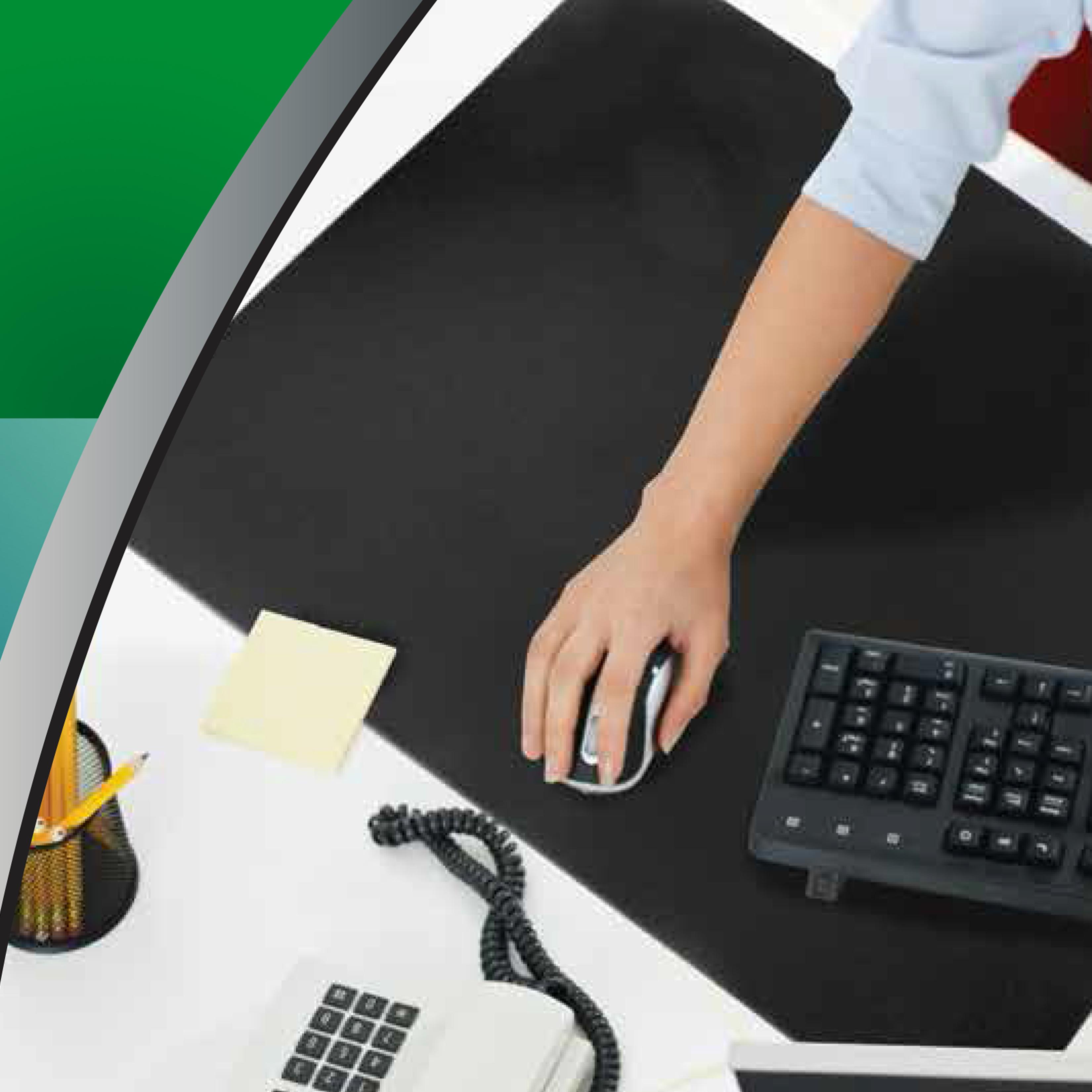 Artistic 20" x 36" EcoClear Desk Pad with Microban, Clear