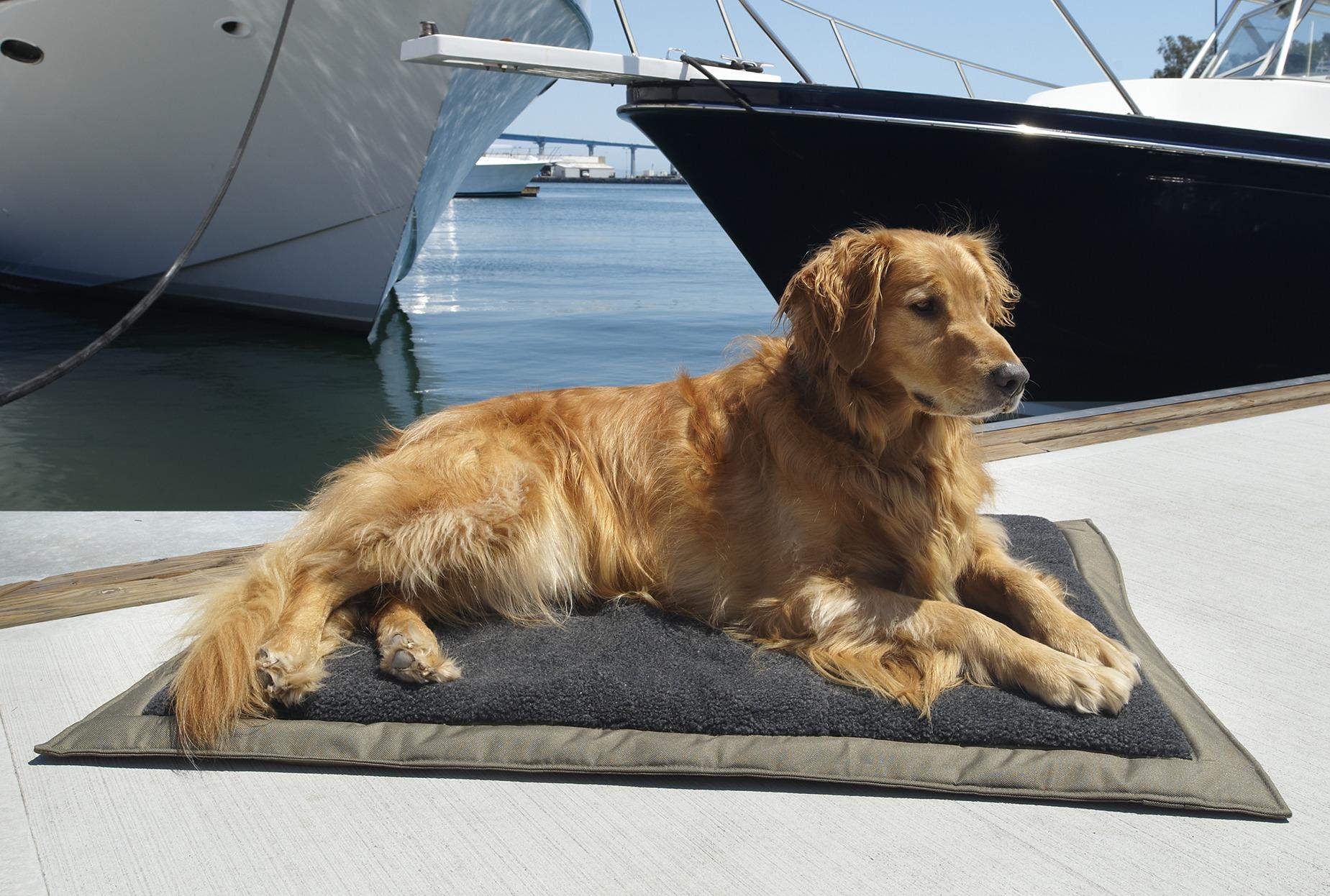 Ruff and Tuff Self Inflating Travel Dog Bed with Fleece