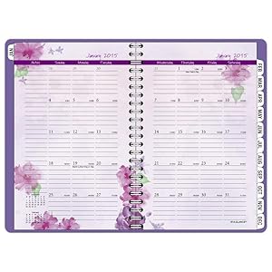 AT-A-GLANCE, Beautiful Day Weekly/Monthly Planners, weekly/monthly planner, planner book, floral pla