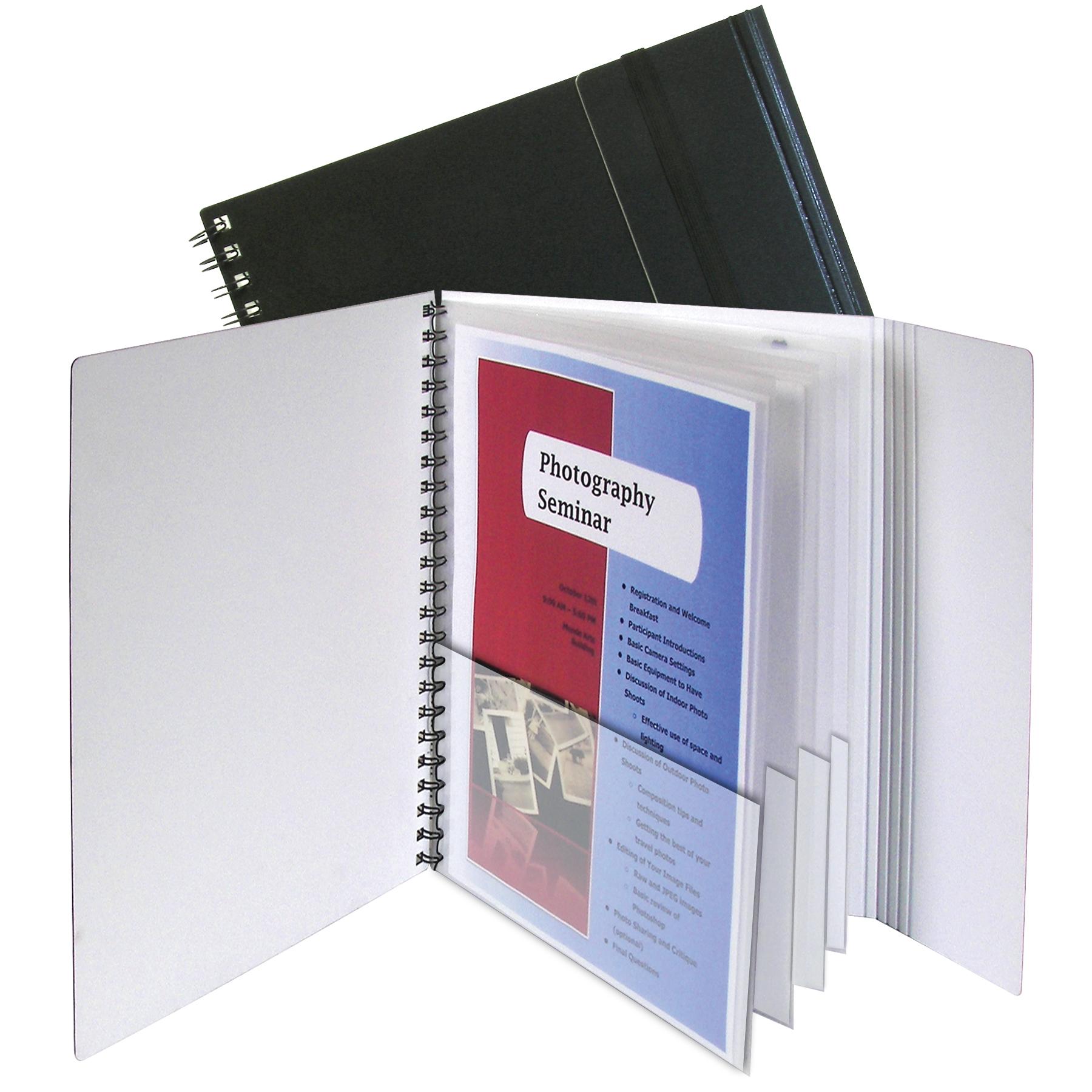 8Pocket Poly Portfolio with Security Flap