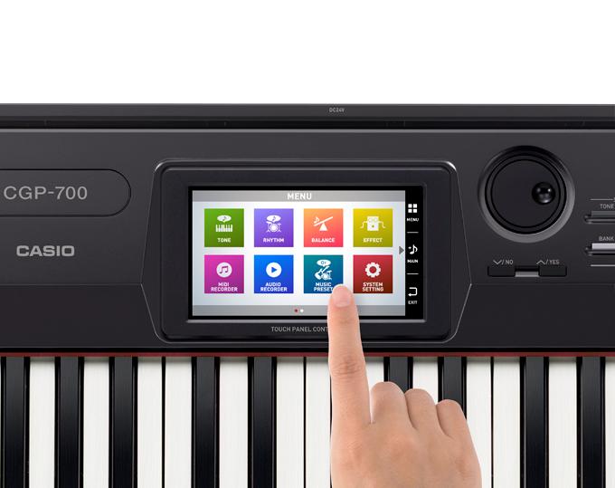 Casio CGP700BK 88Key Digital Grand Piano with Color Touch