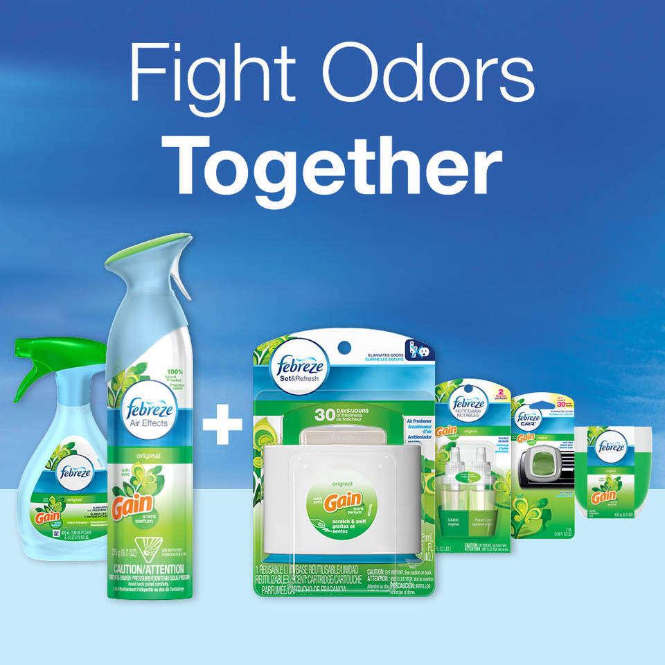 Febreze Noticeables Air Freshener Refill, Gain Original, 1.