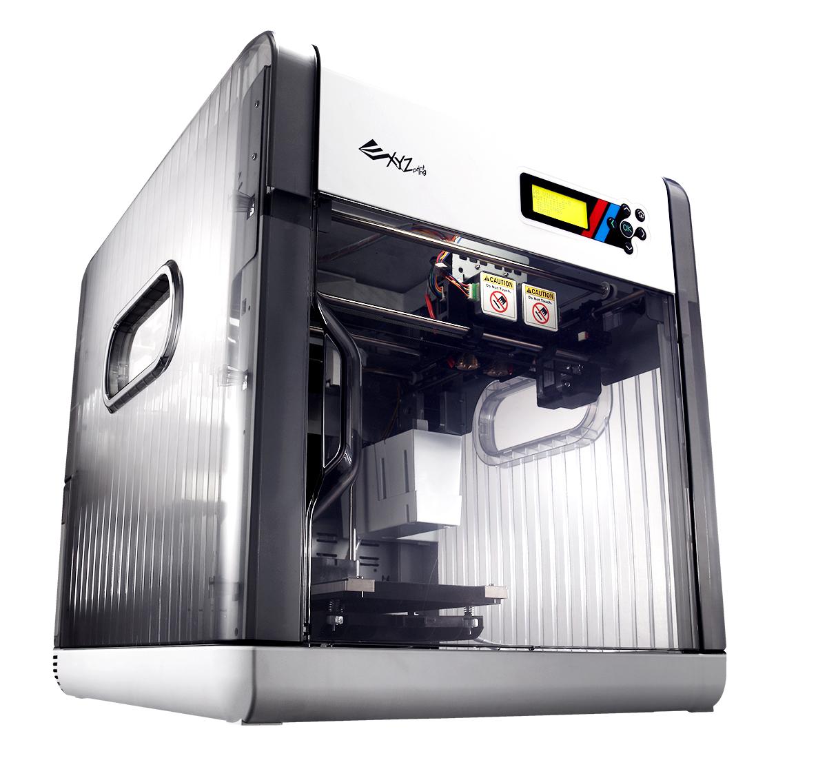 XYZprinting Da Vinci 2.0 Duo 3D Printer, Grey Industrial