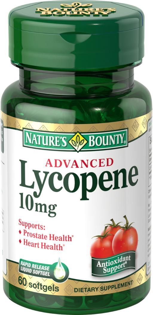 Nature's Bounty Lycopene 10mg, 60 Softgels Health