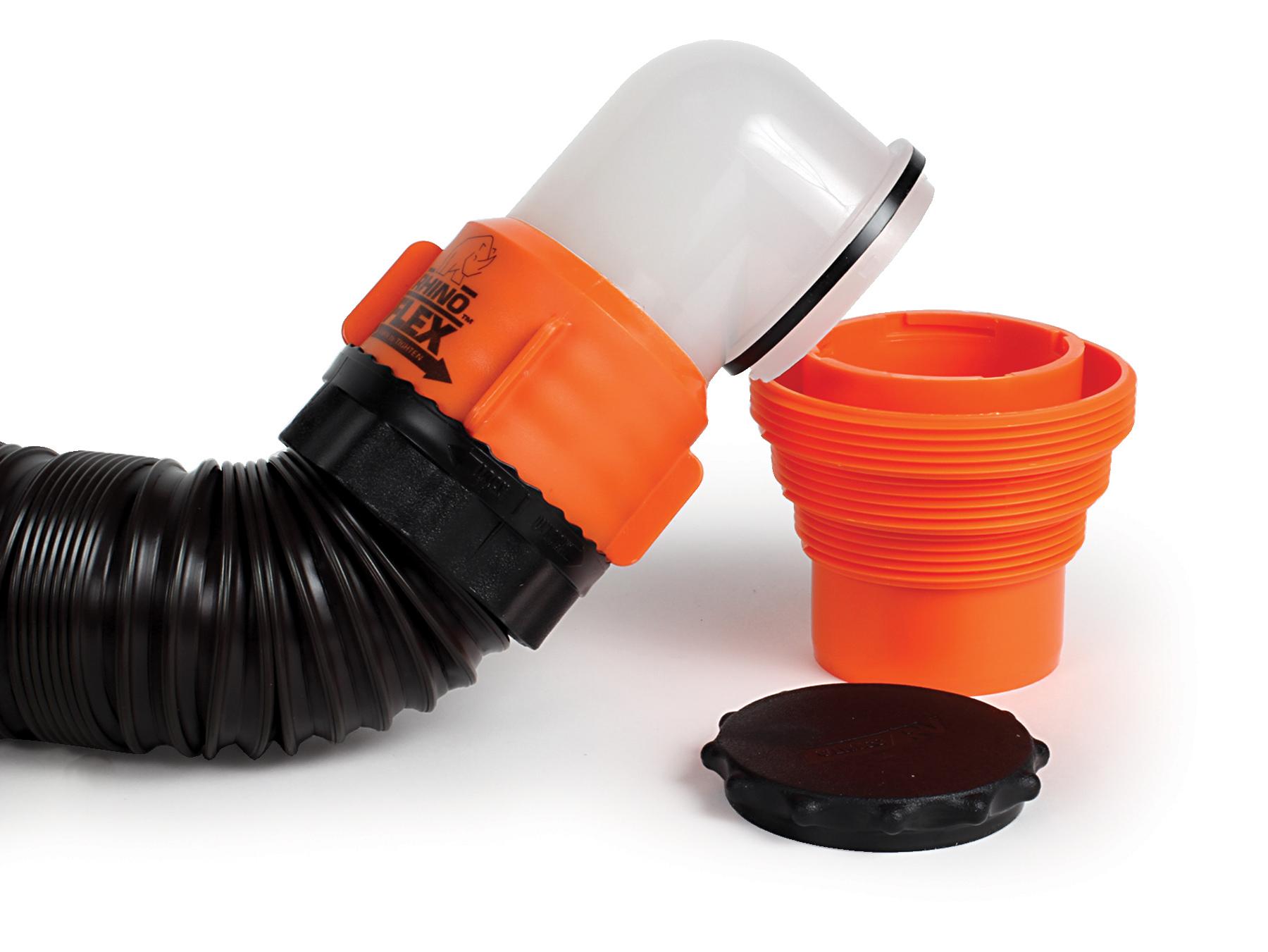 Camco 39761 RhinoFLEX 15' RV Sewer Hose Kit with Swivel Fittings Automotive