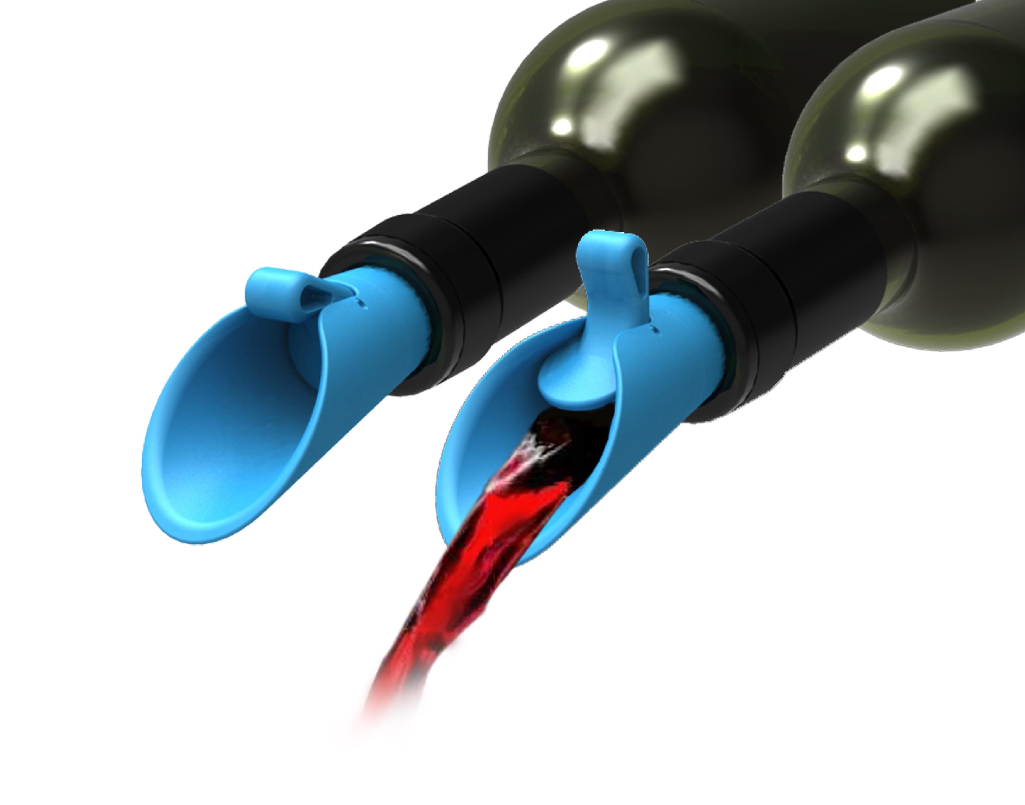 Rabbit Flipper Wine Pourer Bottle Stoppers (Assorted Colors