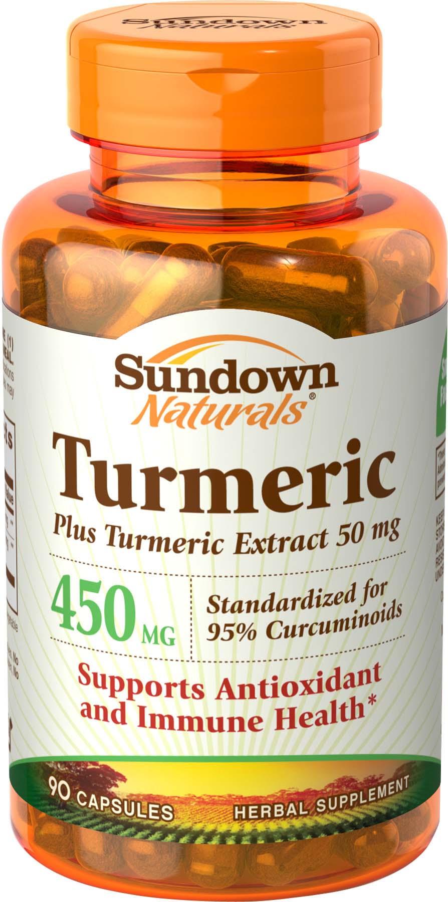 Sundown Naturals Turmeric Curcumin 450 Mg Mineral