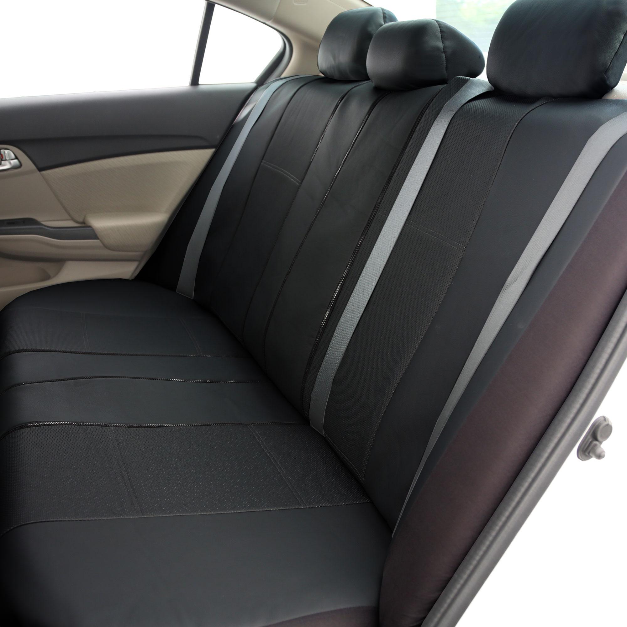 FHPU007115 Deluxe Leatherette Car Seat Covers, Airbag