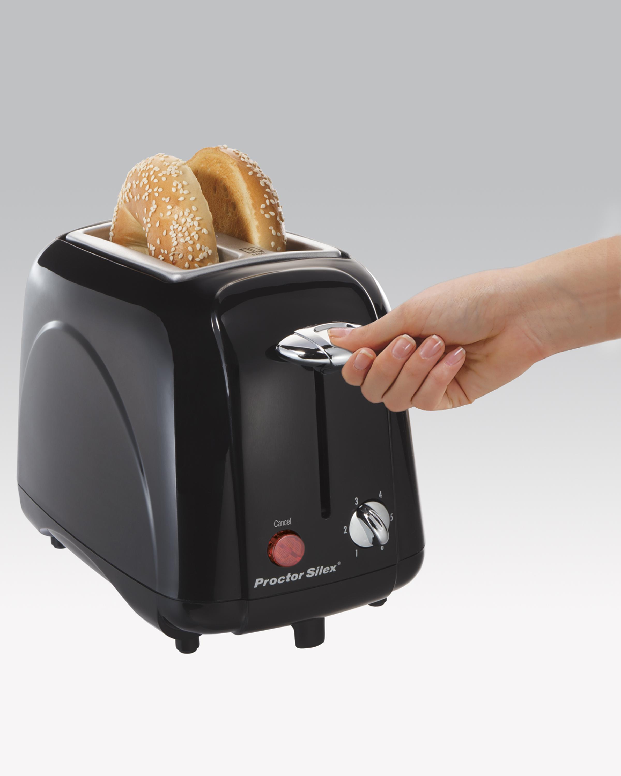 2;slice;toasters;oster;cuisinart;red;stainless;steel;bread;bagel;two