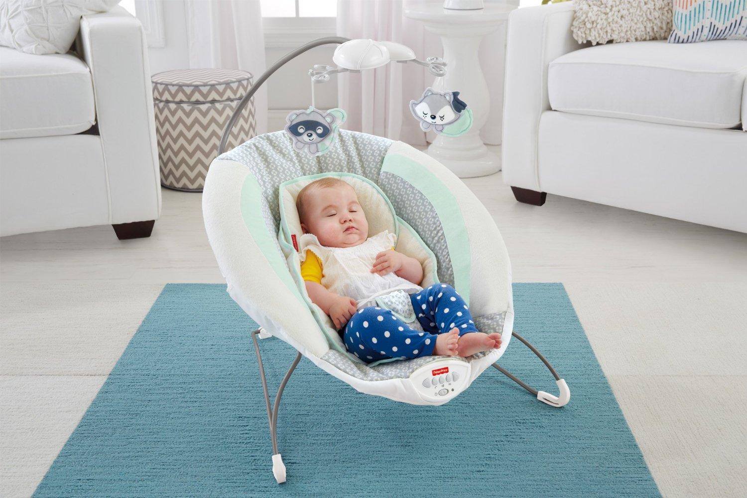 FisherPrice Moonlight Meadow Deluxe Bouncer Baby