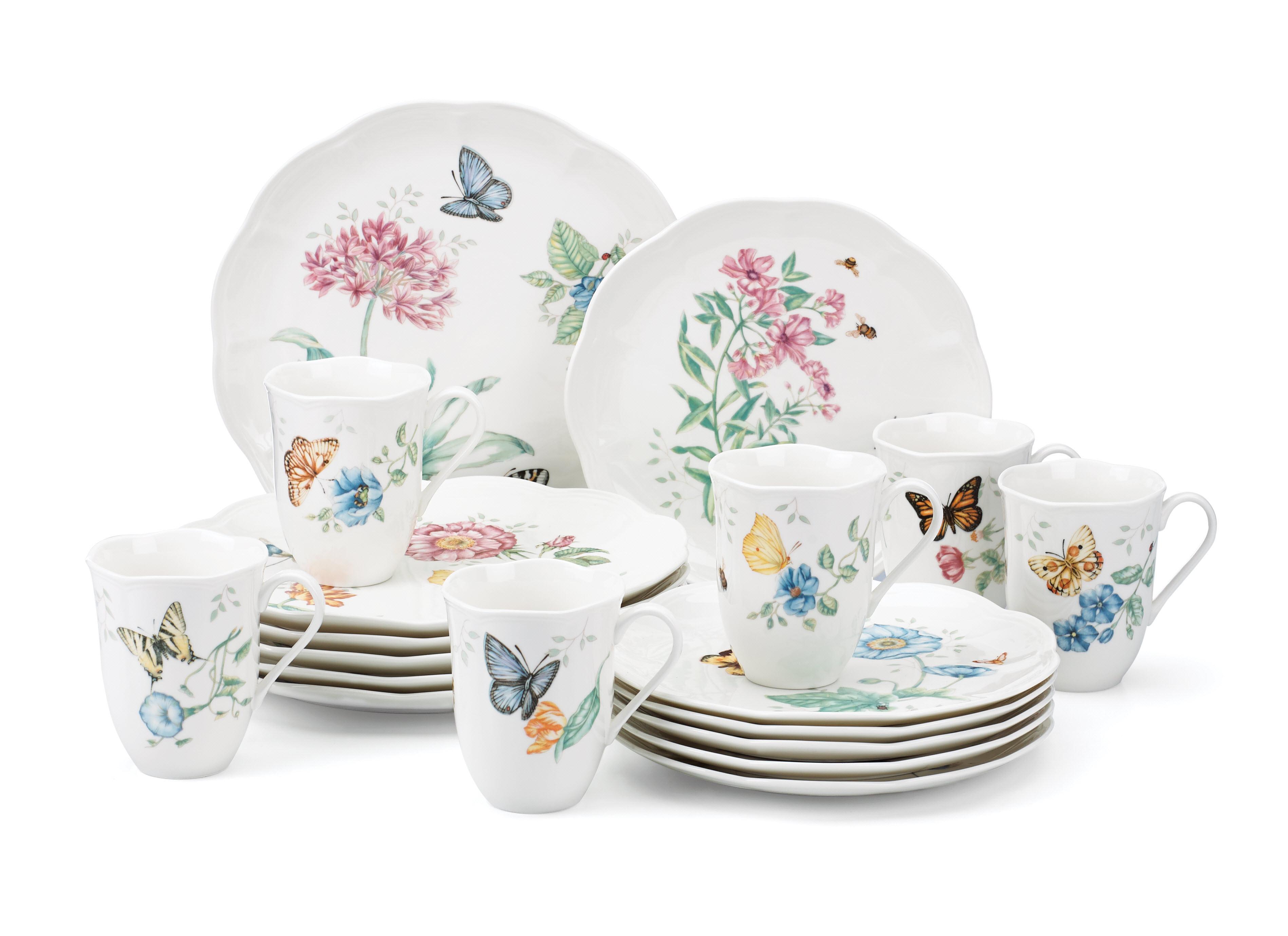 Lenox Butterfly Meadow Colors Fruit Dishes, Set of 4 Fruit