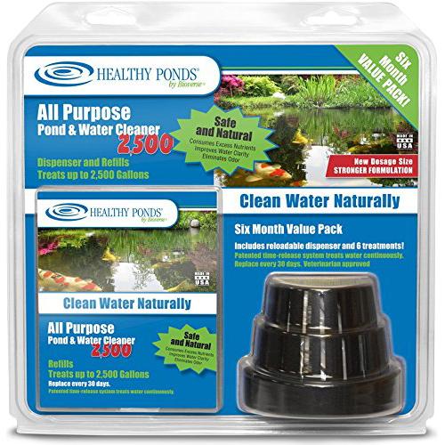Healthy Ponds 52400 All Purpose Pond & Water Cleaner 2,500 Reloadable Dispenser