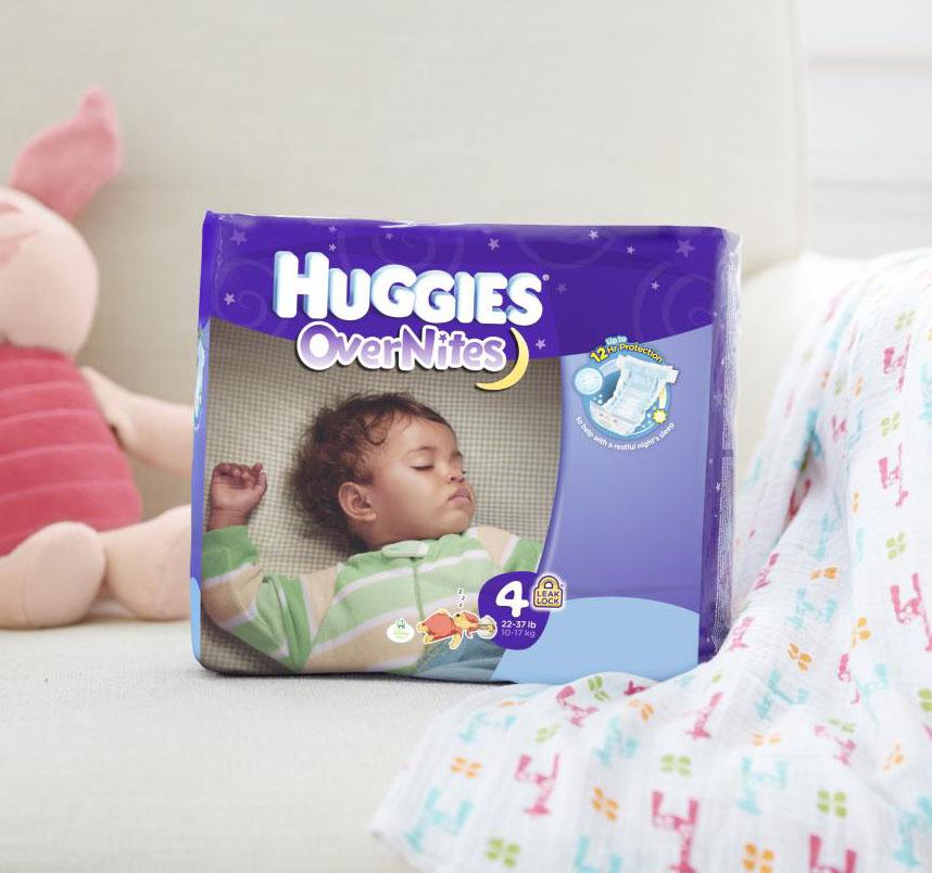 Huggies Overnites Diapers, Size 3, 68 Count Health