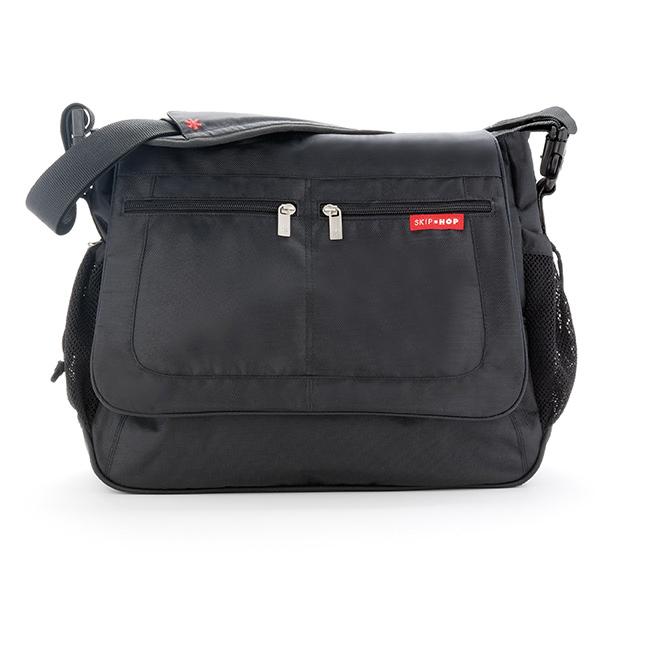 Skip Hop Via Messenger Diaper Bag Black Diaper Tote Bags Baby