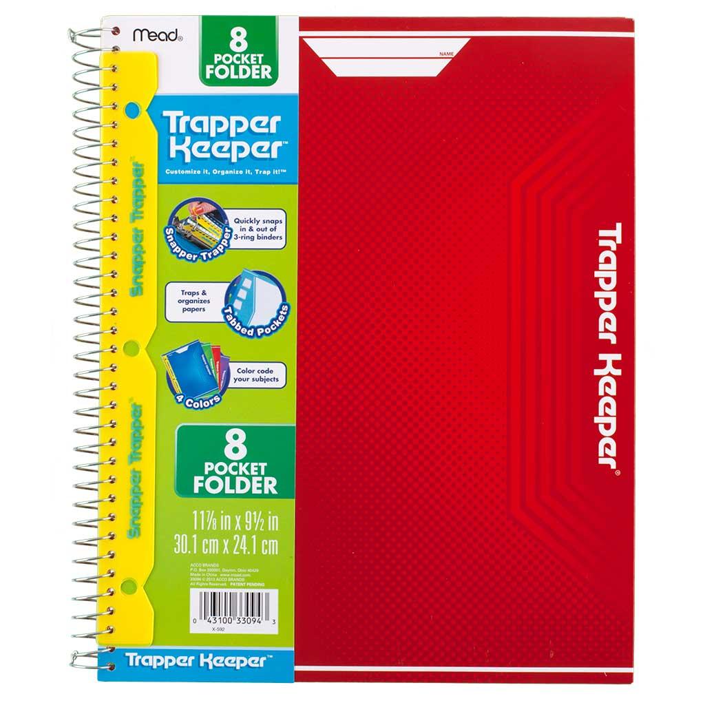Trapper Keeper folder 8pocket Portfolio Mead