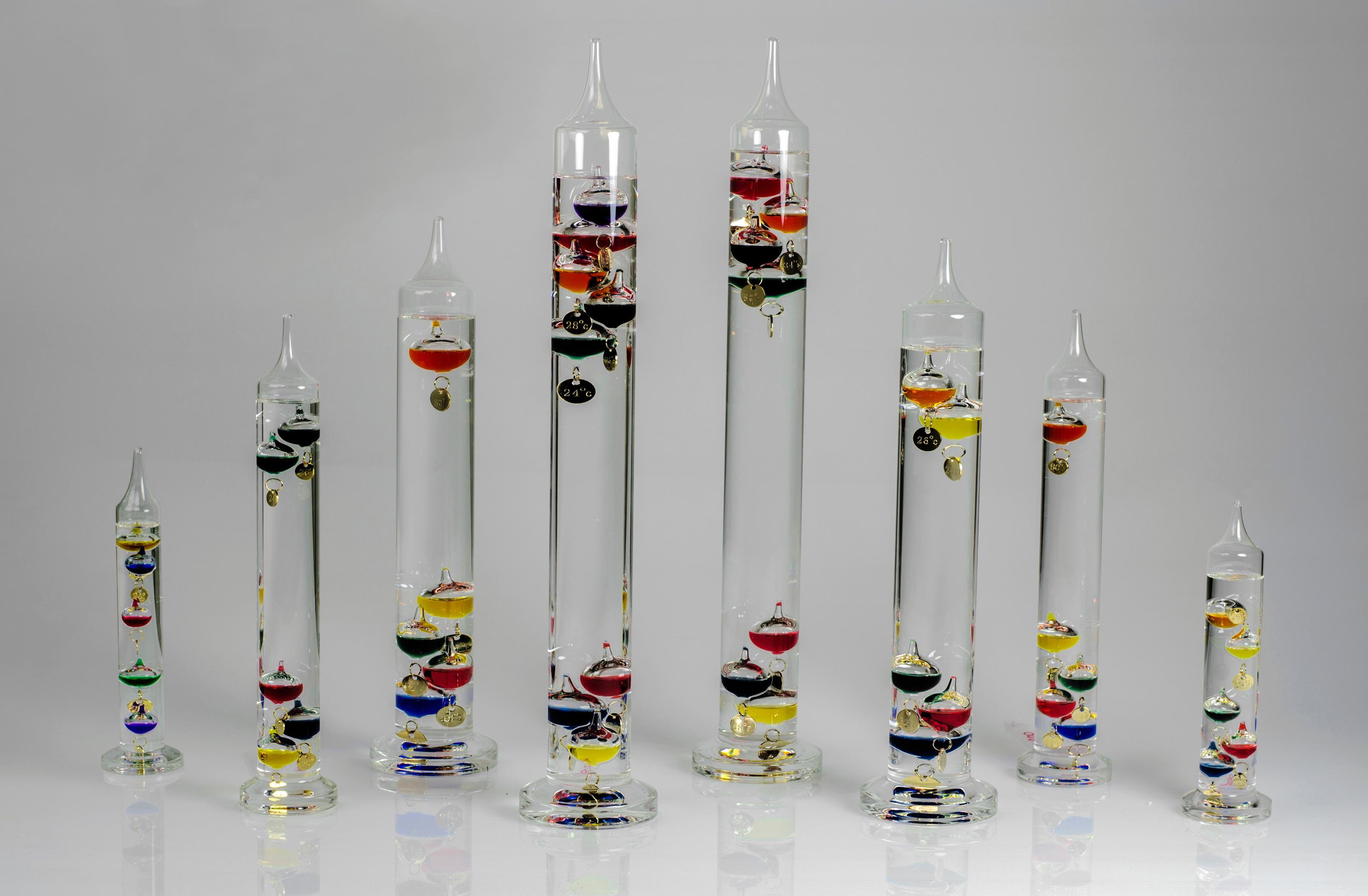 HB DURAC B620000700 Galileo Glass Thermometer, 18°C to 26