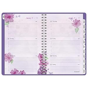 AT-A-GLANCE, Beautiful Day Weekly/Monthly Planners, weekly/monthly planner, planner book, floral pla