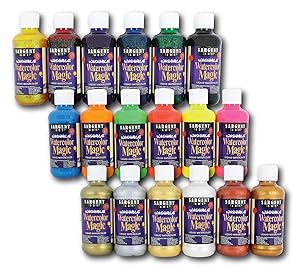 washable,watercolor,liquid,paint,art,artist,fun,kit,set,magic,dye,color,coloring